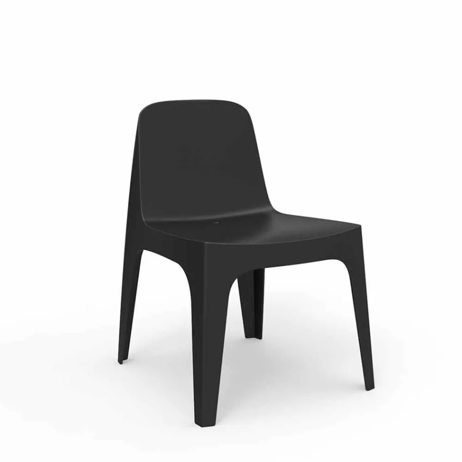 Sedia da giardino impilabile in polipropilene Solid Vondom, di design Viadurini