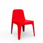 Sedia da giardino impilabile in polipropilene Solid Vondom, di design Viadurini
