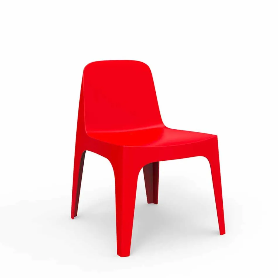 Sedia da giardino impilabile in polipropilene Solid Vondom, di design Viadurini