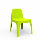 Sedia da giardino impilabile in polipropilene Solid Vondom, di design Viadurini