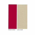 Sedia da Giardino in Ferro Rosso con Cuscino Made in Italy, 2 Pezzi - Agata Viadurini