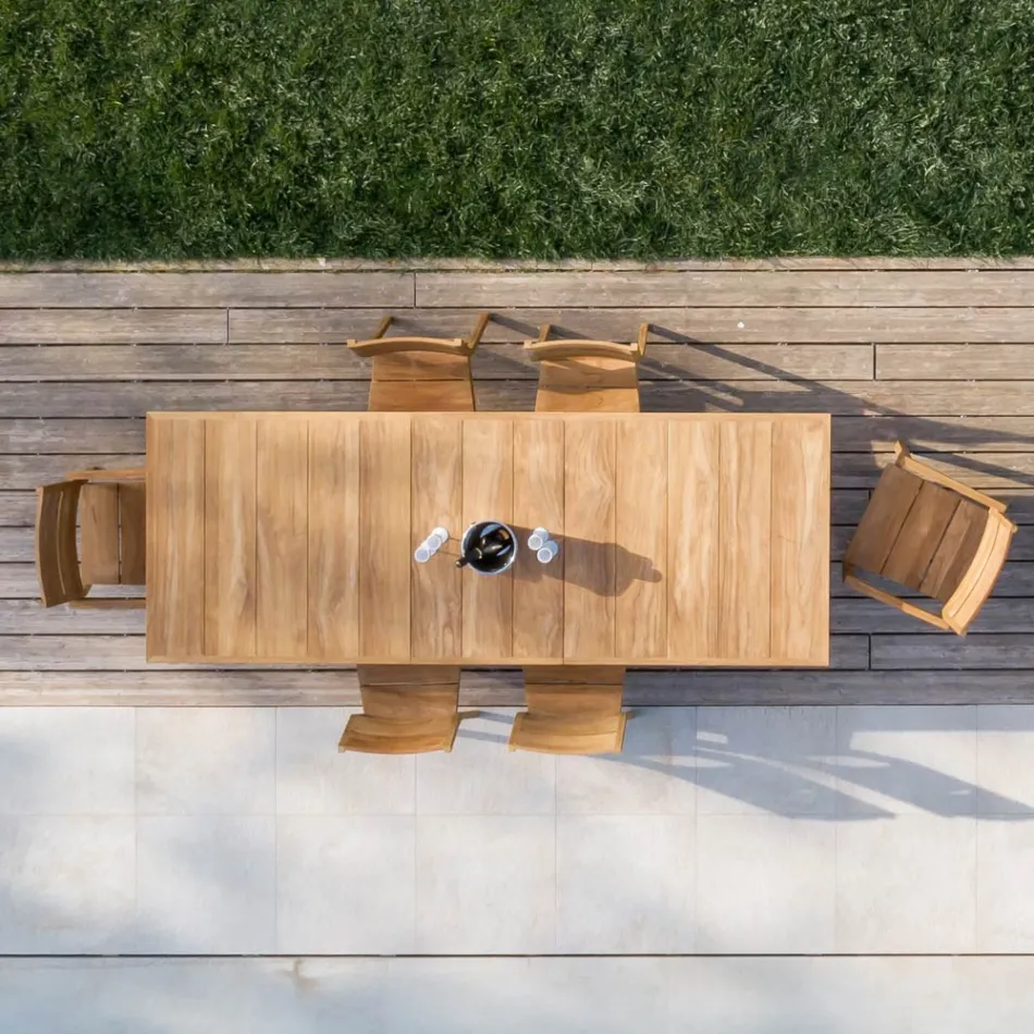 Sedia da Giardino in Legno Teak - Marie Viadurini