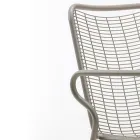 Sedia da Giardino in Metallo con Braccioli Made in Italy 2 Pezzi - Vikas Viadurini