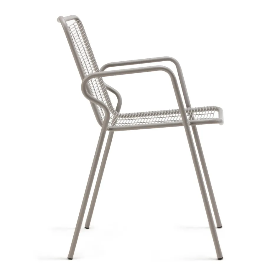 Sedia da Giardino in Metallo con Braccioli Made in Italy 2 Pezzi - Vikas Viadurini