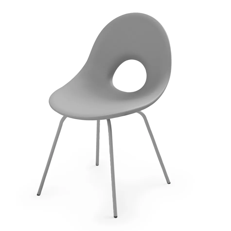 Sedia da Giardino in Polietilene e Base in Alluminio Made in Italy - Ashley Viadurini