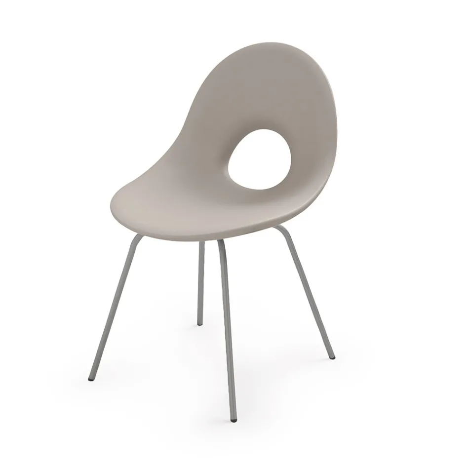 Sedia da Giardino in Polietilene e Base in Alluminio Made in Italy - Ashley Viadurini