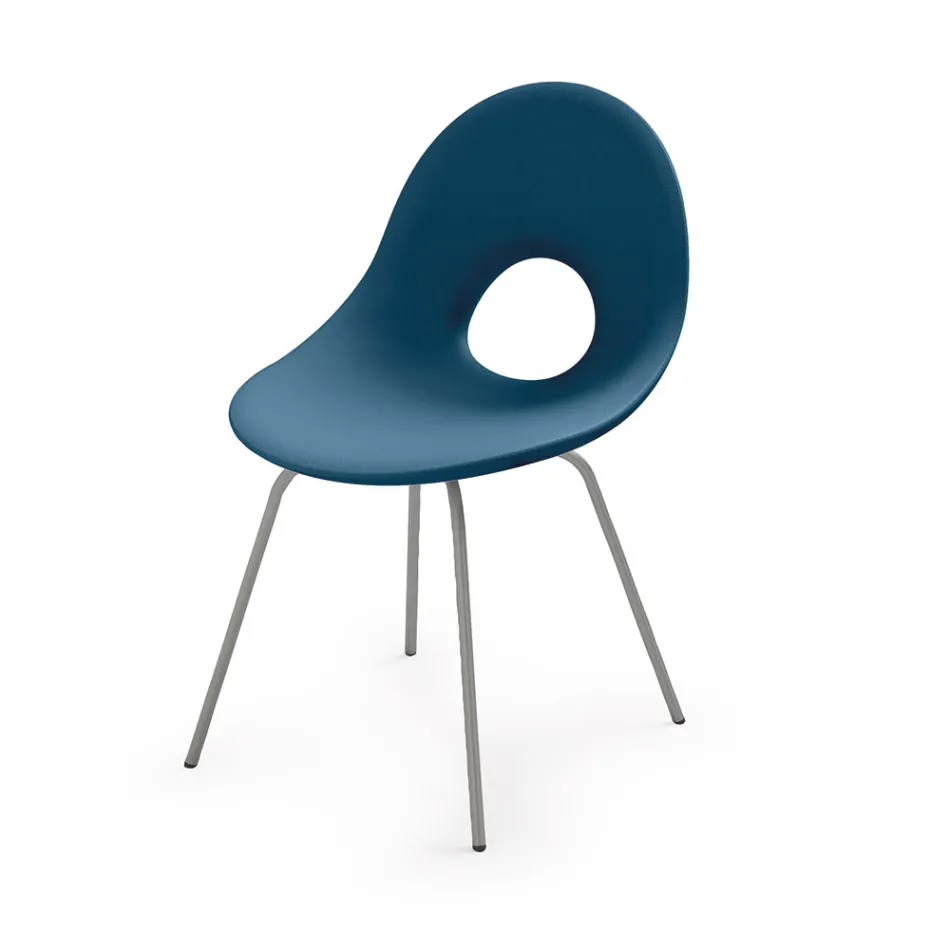 Sedia da Giardino in Polietilene e Base in Alluminio Made in Italy - Ashley Viadurini