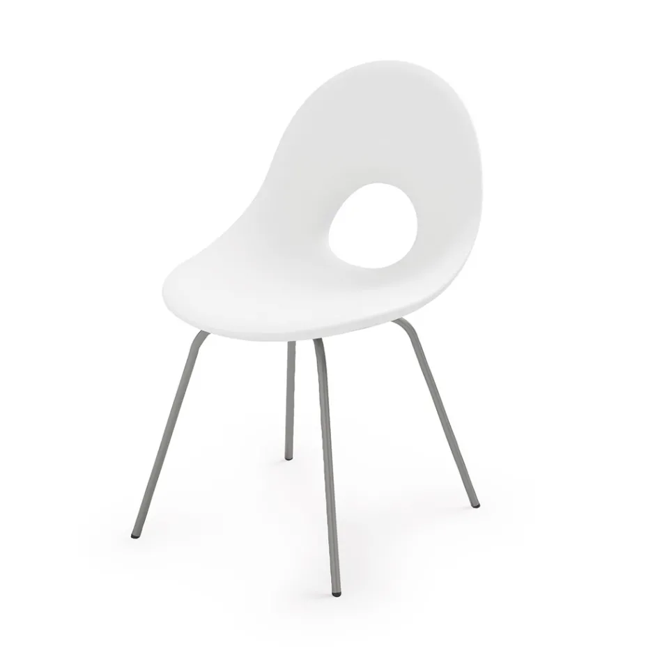 Sedia da Giardino in Polietilene e Base in Alluminio Made in Italy - Ashley Viadurini