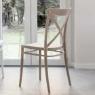 Sedia da Interno e Esterno Impilabile in Resina Rinforzata con Fiberglass - Naira Viadurini