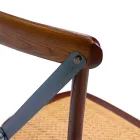 Sedia da Interno Impilabile in Legno di Rovere e Seduta in Rattan - Barriera Viadurini