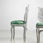 Sedia da pranzo imbottita di design moderno, made in Italy, Daniel Viadurini