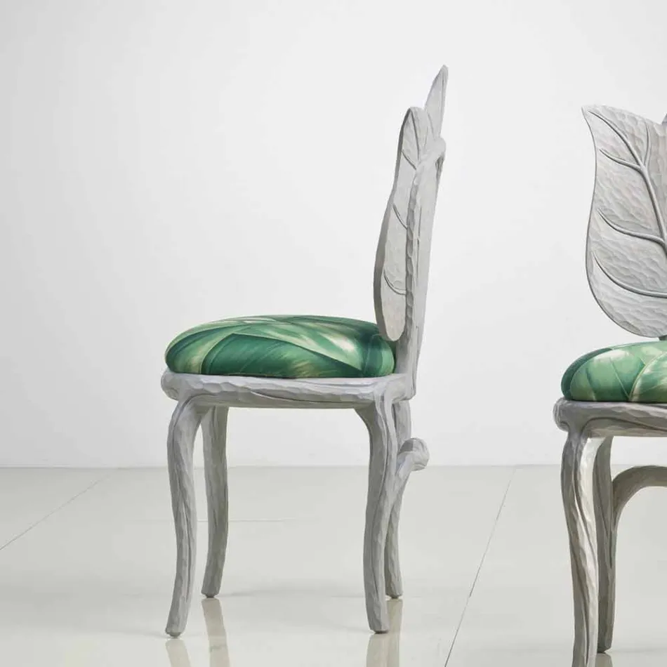 Sedia da pranzo imbottita di design moderno, made in Italy, Daniel Viadurini