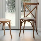 Sedia da Pranzo in Faggio Europeo in Diverse Finiture - Inay Viadurini