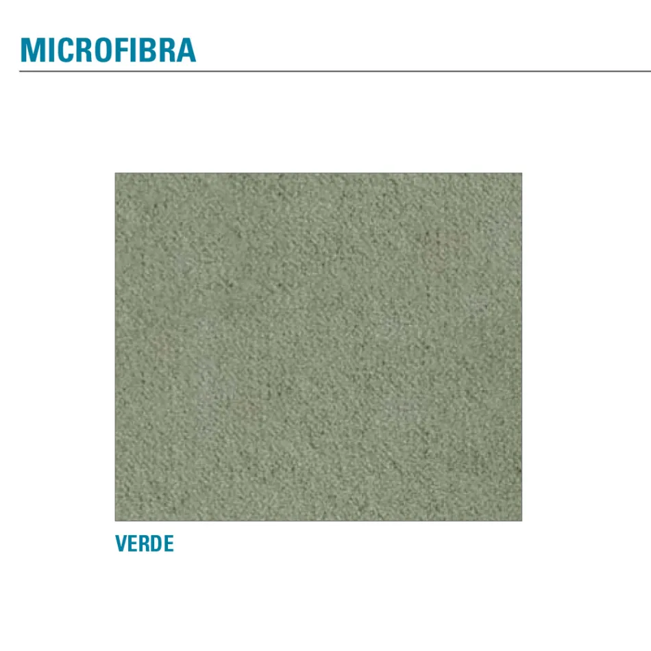 Sedia da Pranzo in Metallo Rivestita in Microfibra Made in Italy - Suzanne Viadurini