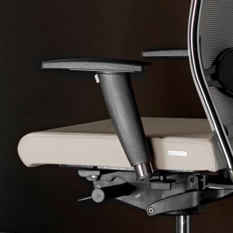Sedia da Scrivania Ufficio Girevole Ergonomica con Ruote e Braccioli - Gimiglia Viadurini