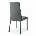 Sedia da Soggiorno Completamente Rivestita Made in Italy - Aosta Viadurini