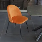 Sedia da Soggiorno con Seduta e Gambe in Diverse Finiture - Chandra Viadurini