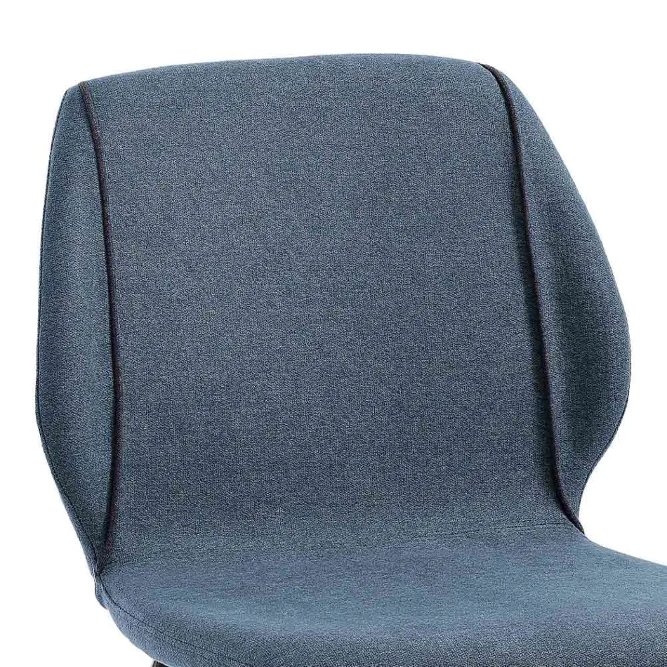 Sedia da Soggiorno Design Moderno Elegante in Tessuto con Bordino - Scarat Viadurini