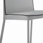 Sedia da Soggiorno Rivestita e Gambe Laccate Made in Italy - Catania Viadurini
