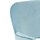 Sedia da Ufficio Base in Metallo e Seduta in Tessuto - Anguilla Viadurini