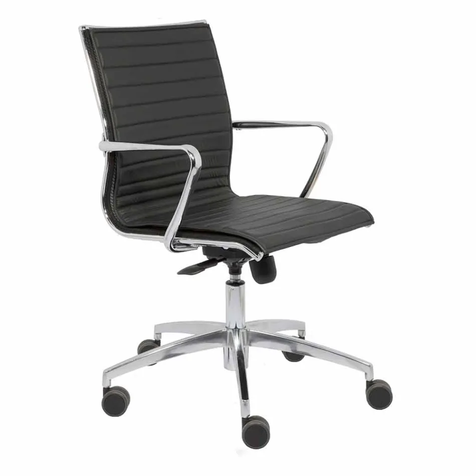 Sedia da Ufficio con Ruote e Cuscino Design Ergonomico e Girevole - Filanna Viadurini