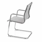 Sedia da Ufficio Ergonomica a Slitta con Braccioli Made in Italy - Filanna Viadurini