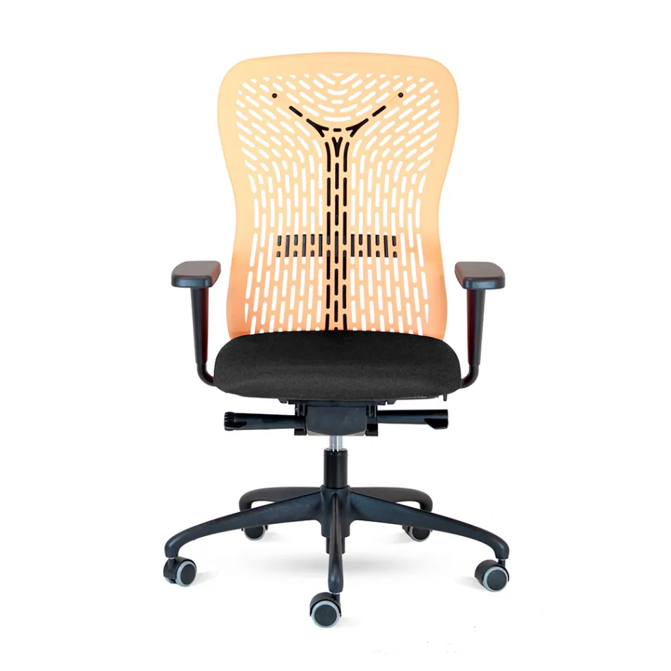 Sedia da Ufficio Ergonomica e Girevole con Braccioli Made in Italy - Fulvio Viadurini