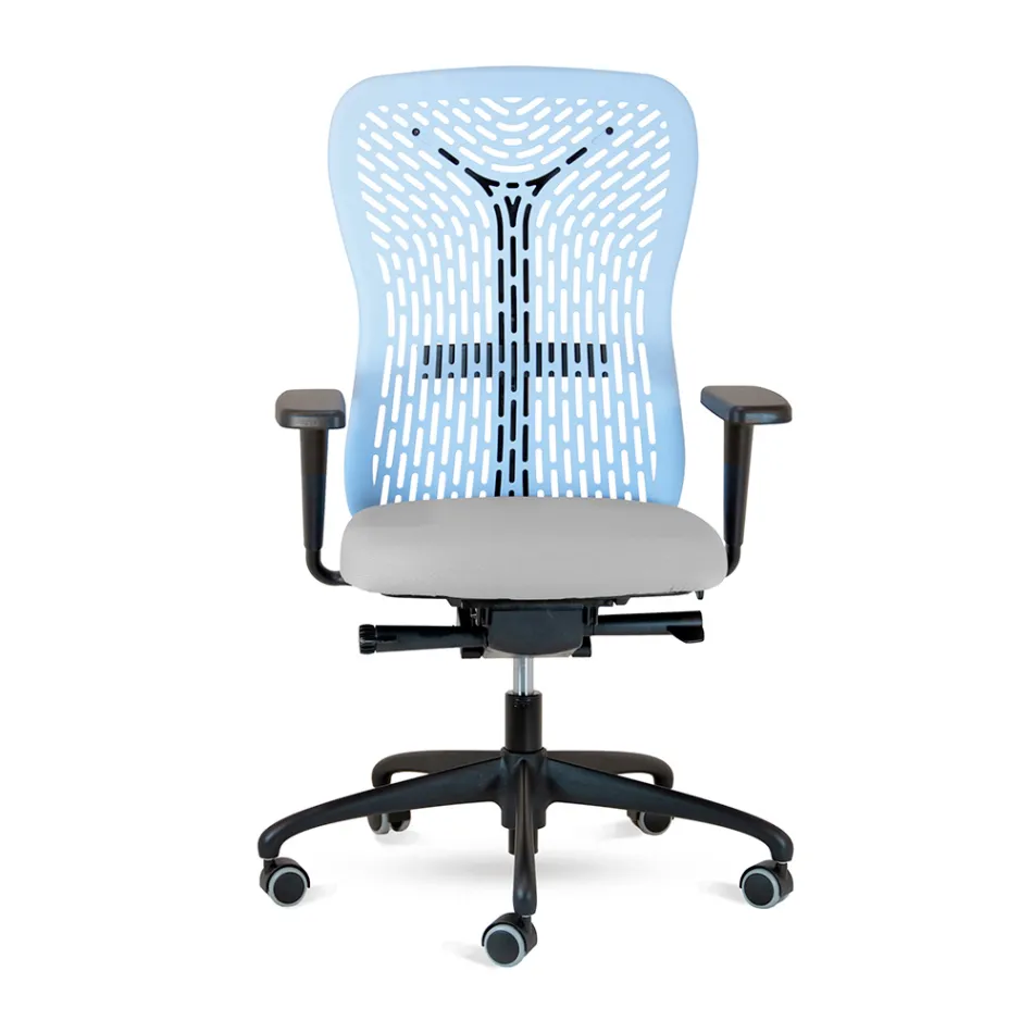 Sedia da Ufficio Ergonomica e Girevole con Braccioli Made in Italy - Fulvio Viadurini