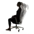 Sedia da Ufficio Ergonomica e Girevole con Braccioli Made in Italy - Fulvio Viadurini