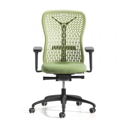 Sedia da Ufficio Ergonomica e Girevole con Braccioli Made in Italy - Fulvio Viadurini