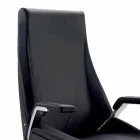 Sedia direzionale in pelle bovina Ada Angelo Pinaffo & Gorgi Viadurini