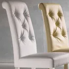 Sedia Imbottita di Design, con Lavorazione Capitonnè - Diana Viadurini
