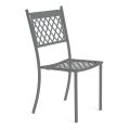 Sedia Impilabile da Esterno in Acciaio Zincato Made in Italy 4 Pezzi - Celia