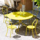 Sedia Impilabile per Esterno in Metallo Made in Italy, 2 Pezzi - Balia Viadurini