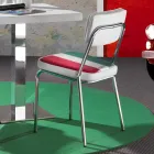 Sedia in ecopelle con bandiera italiana di design Banda Viadurini