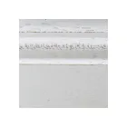 Sedia in Legno Bianco Spigolato e Tessuto Juma Beige Made in Italy - Diamante Viadurini