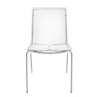 Sedia in Plexiglass Trasparente e Ferro Made in Italy 2 Pezzi - Charlotte Viadurini