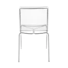 Sedia in Plexiglass Trasparente e Ferro Made in Italy 2 Pezzi - Charlotte Viadurini