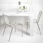 Sedia in Plexiglass Trasparente e Ferro Made in Italy 2 Pezzi - Charlotte Viadurini
