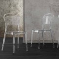 Sedia in Policarbonato Trasparente, Design Moderno - Yanis