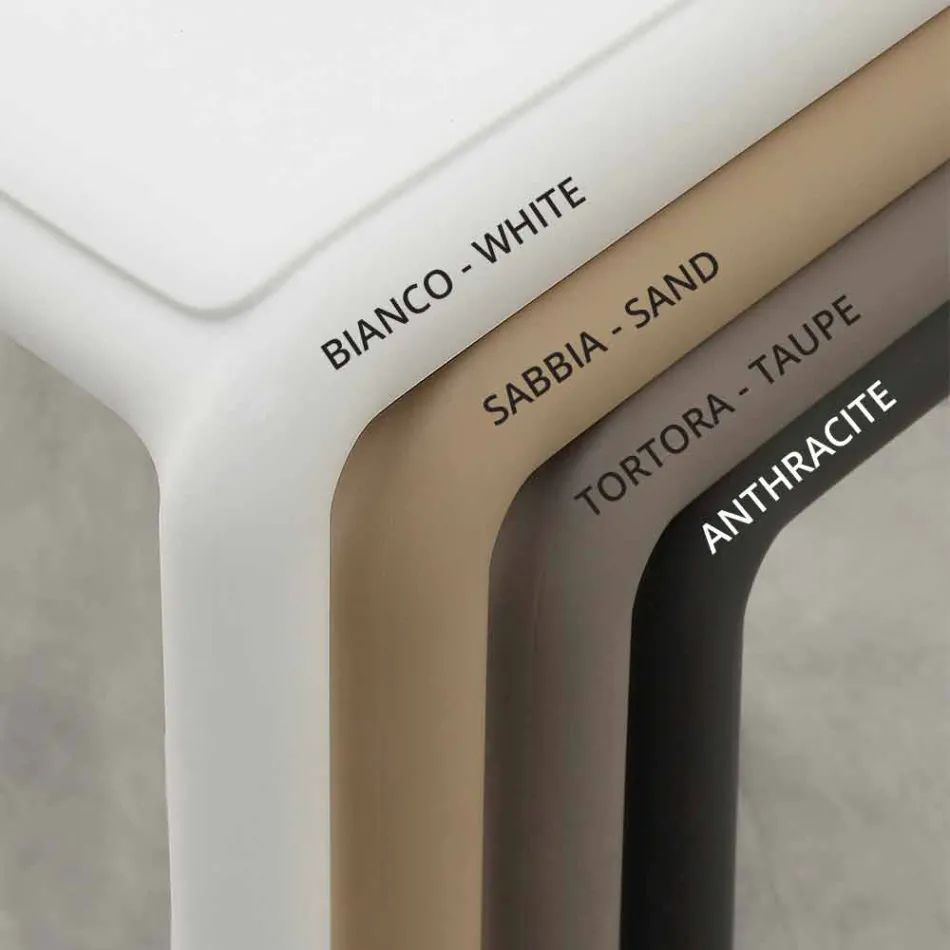 Sedia in resina e fiberglass di design moderno made in Italy Ravenna Viadurini