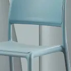Sedia in resina e fiberglass di design moderno made in Italy Ravenna Viadurini