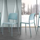 Sedia in resina e fiberglass di design moderno made in Italy Ravenna Viadurini