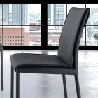 Sedia Living Moderna Imbottita e Rivestita Made in Italy – Monnalisa Viadurini