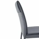 Sedia Living Moderna Imbottita e Rivestita Made in Italy – Monnalisa Viadurini