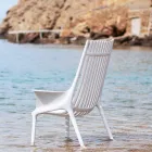 Sedia Lounge con Braccioli per Esterni in Plastica 4 Pezzi - Ibiza by Vondom Viadurini