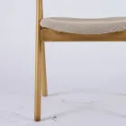 Sedia Moderna da Soggiorno in Diversi Tessuti con scocca in Legno - Wolter Viadurini