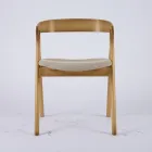 Sedia Moderna da Soggiorno in Diversi Tessuti con scocca in Legno - Wolter Viadurini