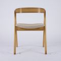 Sedia Moderna da Soggiorno in Diversi Tessuti con scocca in Legno - Wolter