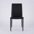 Sedia Moderna da Zona Living in Ecopelle e Metallo Made in Italy - Michaela